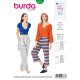 Burda 6333, Jogpants mit Gummi- bzw. Kordeldurchzug  – Eingrifftaschen