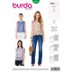 Burda 6525, Top & Bluse