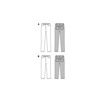 Burda 6534, Jeans und ¾ Hose