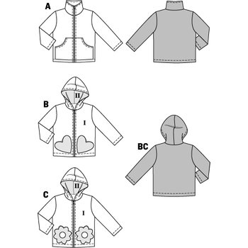 Burda 9425, Reißverschluss-Jacke