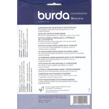 Burda Schneiderkopierpapier 83 x 57 cm blau/rot