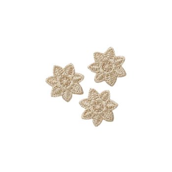 3 Sternchen, beige,  ⌀ 1,5 cm