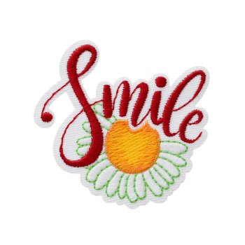 Recycl-Patch Blume Smile, 4,5 x 4,8 cm