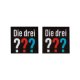 Die Drei ???© Logo Set, 2,9 x 2,9 cm