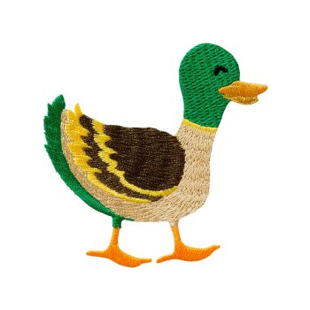 Recycl-Patch Ente, 6,3 x 6,4 cm