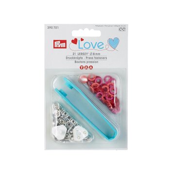 Prym Love Druckknopf Jersey Color 8 mm rot